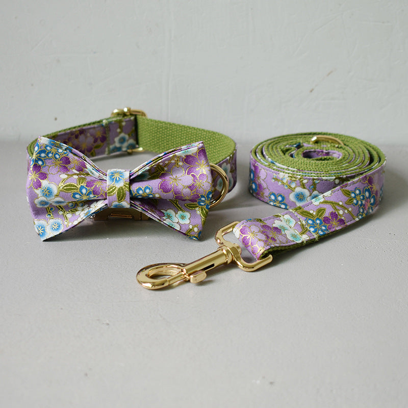 Purple Zephyr Pet Training Collar Leash