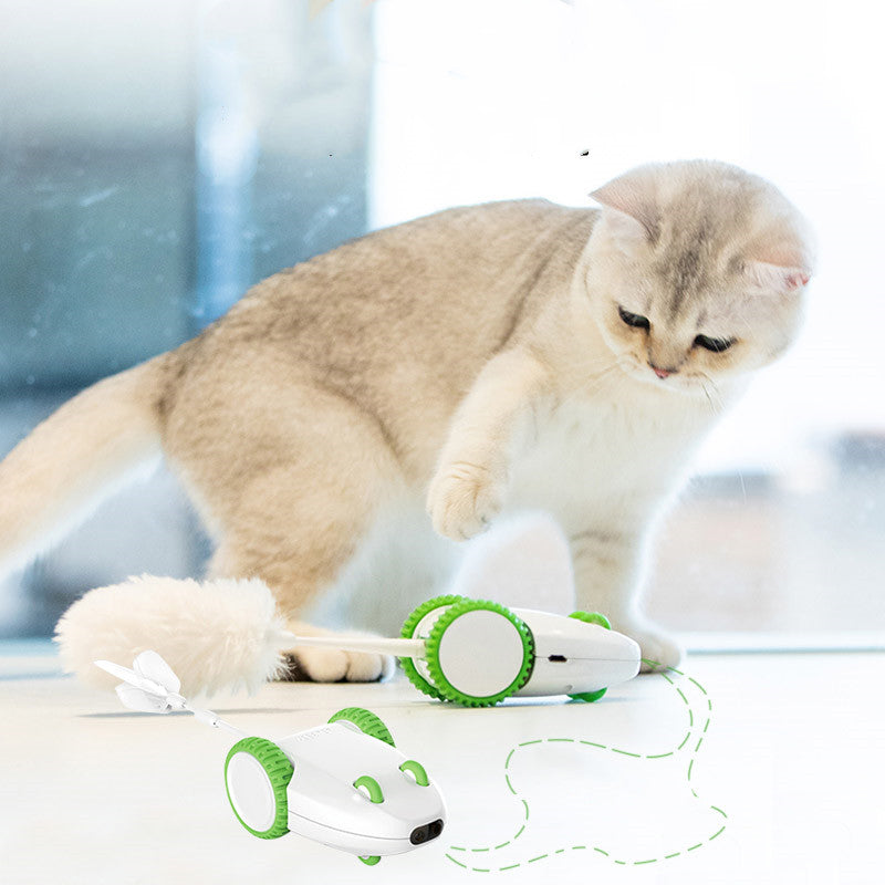 Pet Automatic Interactive Feather Stick Toy Replacement Heads