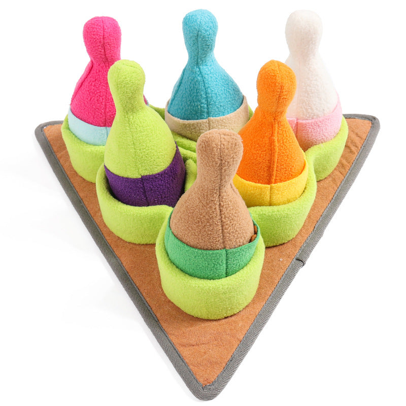 Pet Puzzle Training Bowling Sports Interactive Toy Set