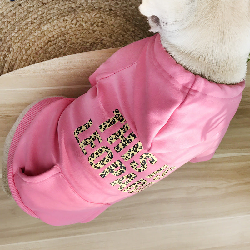 Warm Fleece Lined Pet Sweater Cozy Clothing Outfit