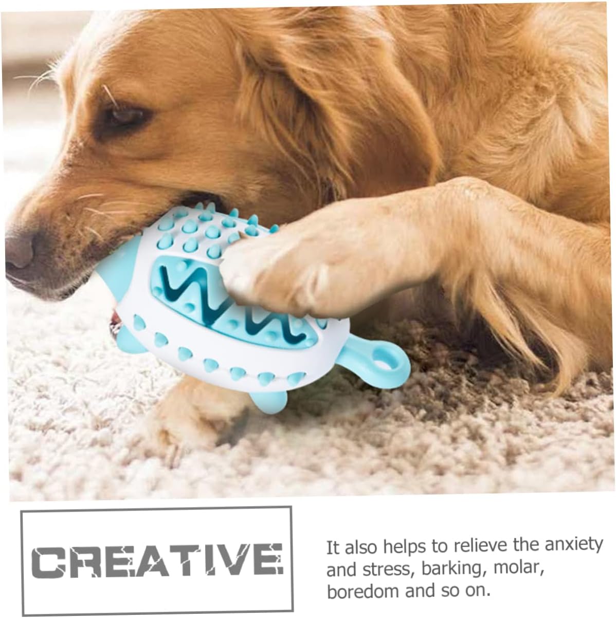 Pet Wear Resistant Treat Dispensing Puzzle Chew Squeaky Toy