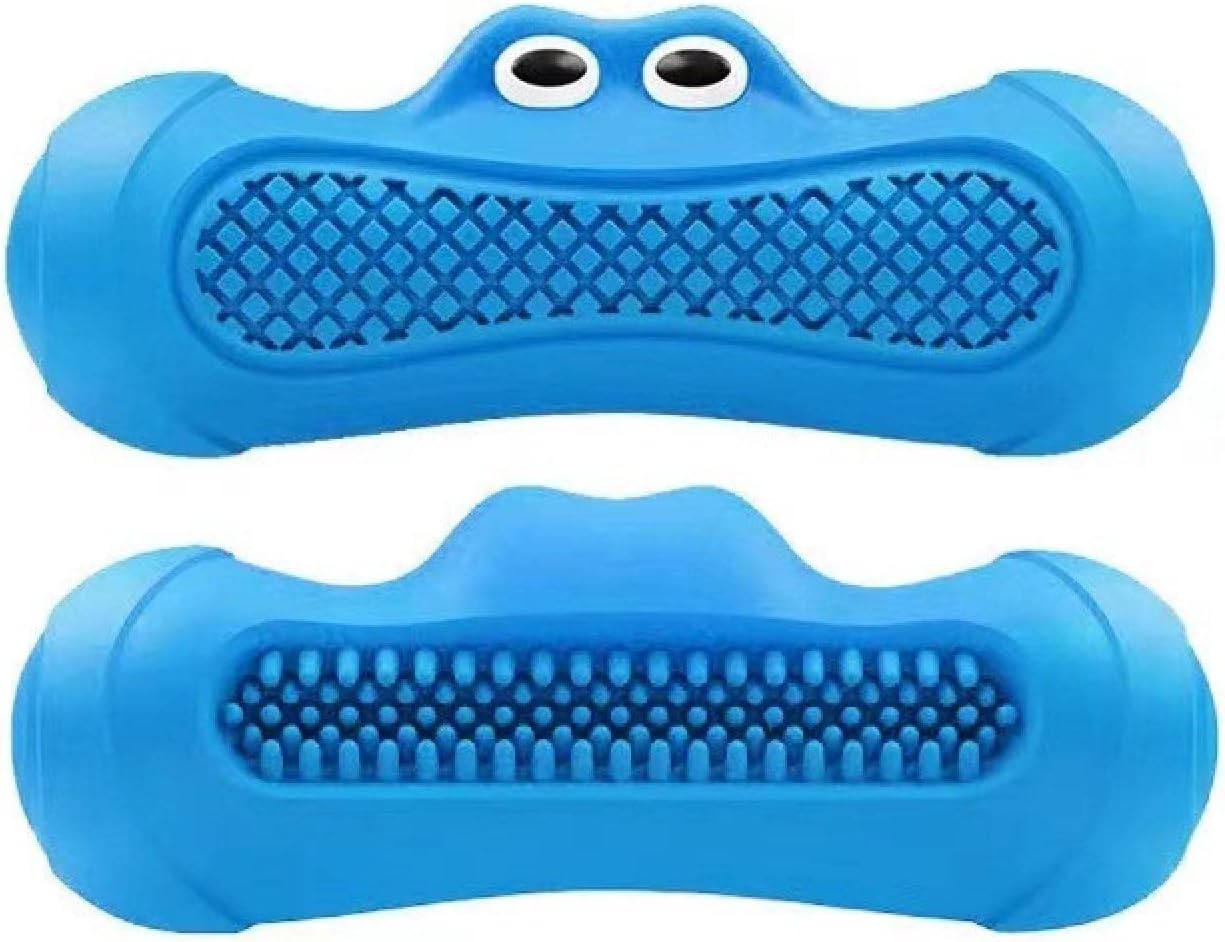 Pet Natural Rubber Rugby Squeaky Chew Teething Toy