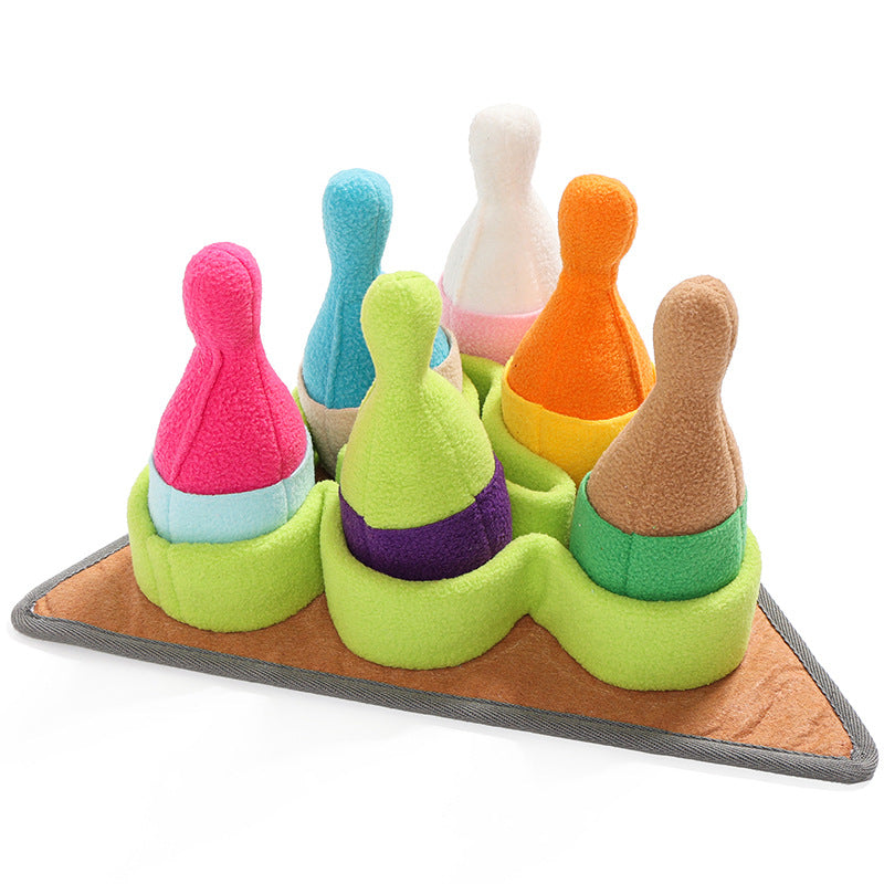 Pet Puzzle Training Bowling Sports Interactive Toy Set