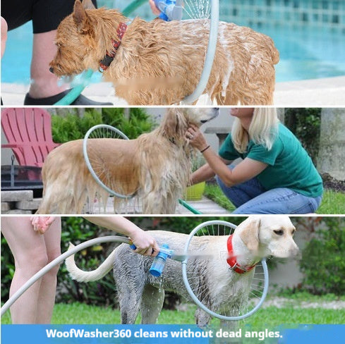 Pet Bathing Shower Brush Grooming Tool With Water Spray Design