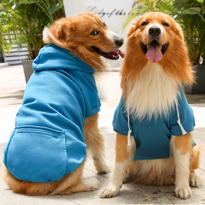 Fashion Zipper Pocket Pet Sweater Simple Clothing Outfit