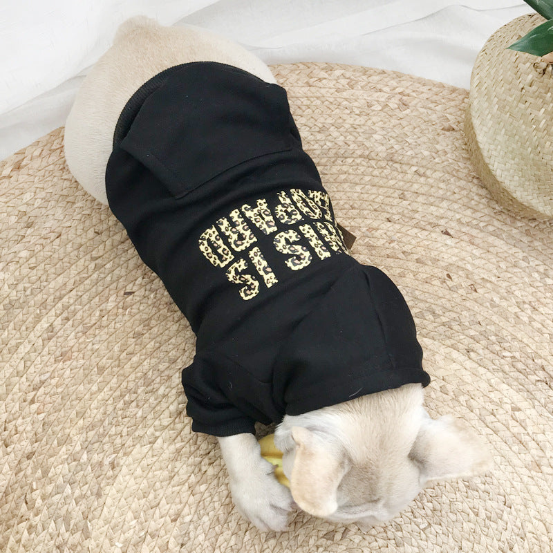Warm Fleece Lined Pet Sweater Cozy Clothing Outfit