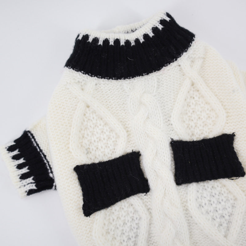 Autumn Winter Pet Sweater Comfortable Clothing Outfit