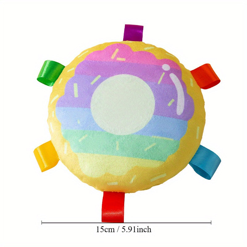 Pet Cartoon Plush Flying Disc Bite Resistant Training Toy