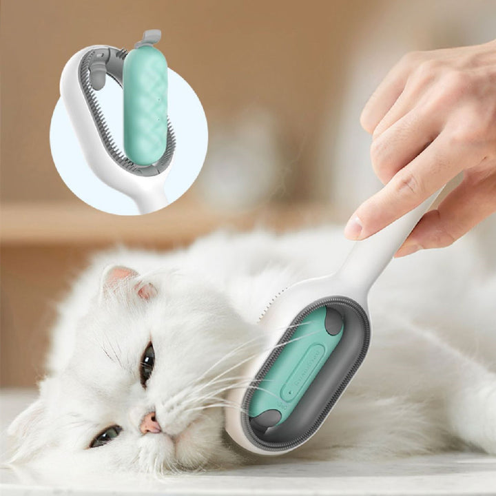 Pet Grooming Dematting Brush Hair Removal Comb With Cleaning Tank