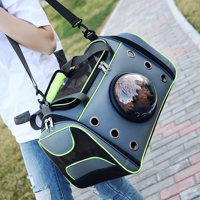 Portable Pet Backpack Diaper Carrier Bag