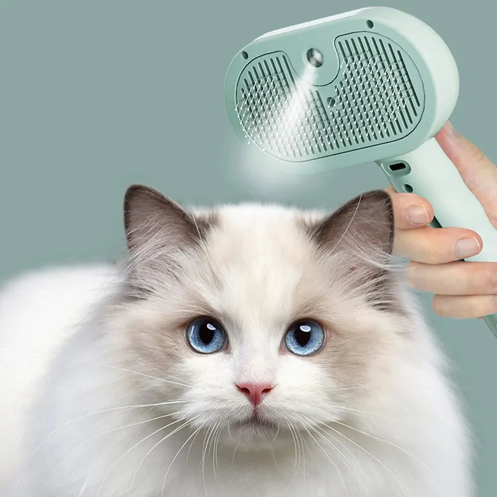 Pet Grooming Spray Comb Dematting Hair Remover Brush Mist Tool