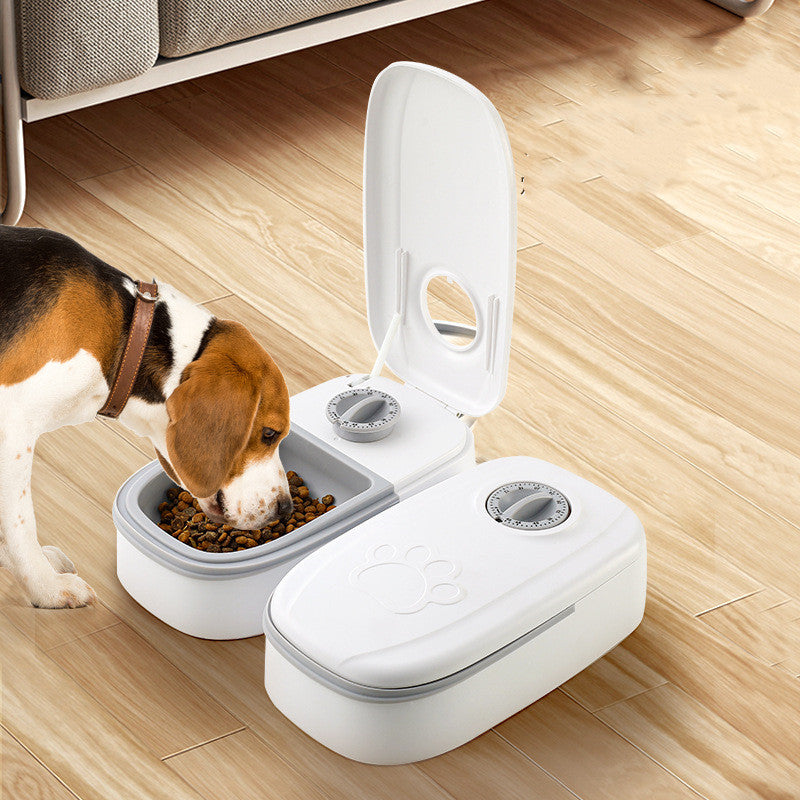 Smart Automatic Pet Feeding Dispenser Timer Stainless Steel Bowl Supplies
